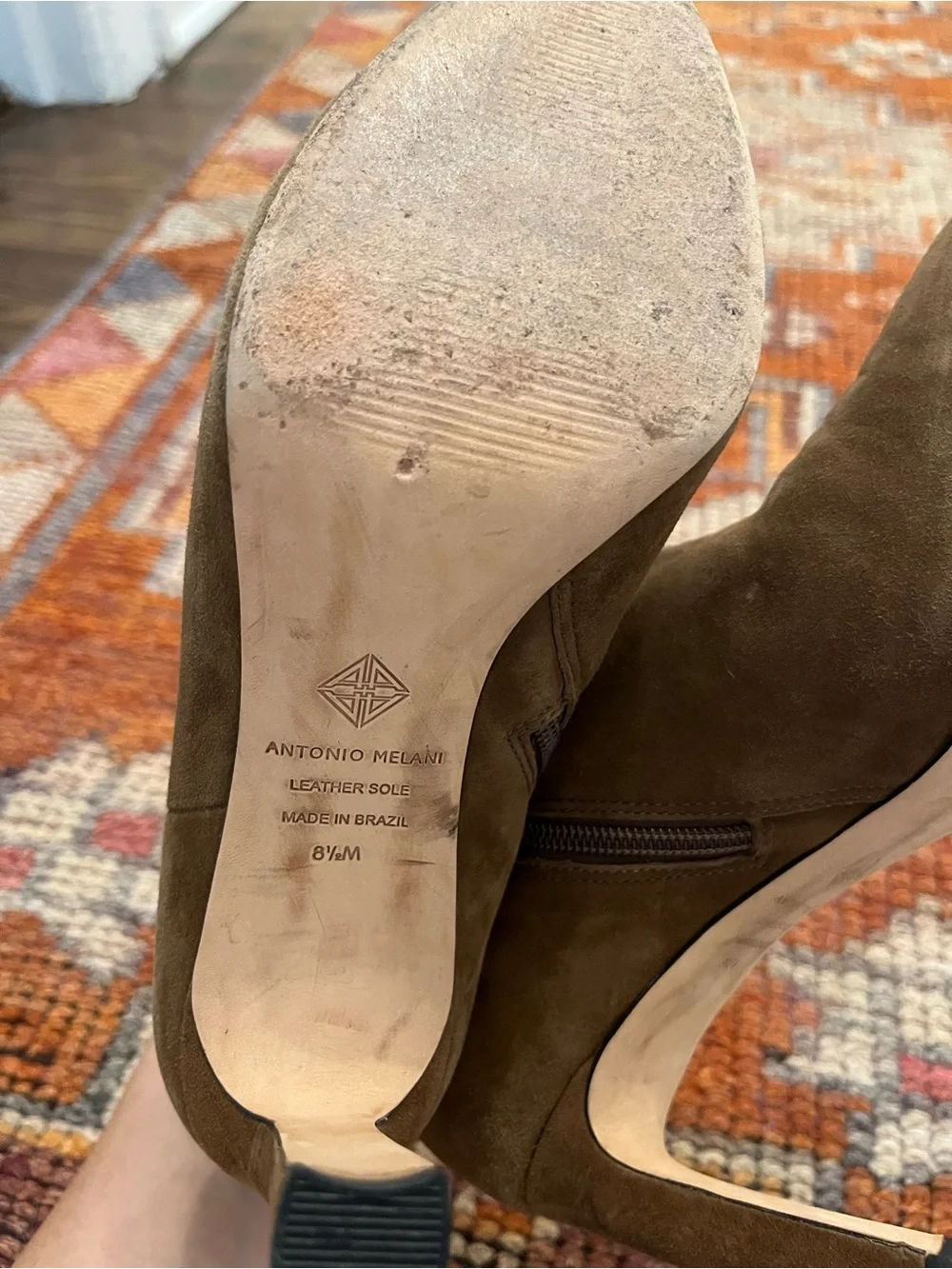 Antonio Melania Brown Suede Bootie size 8.5